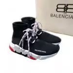 balenciaga chaussures hommesswear itlay with laces black red